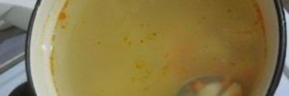 суп на копченых ребрышках