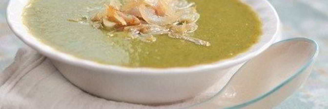 Чечевичный суп-пюре со шпинатом