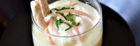 гороховый суп-пюре с копченостями