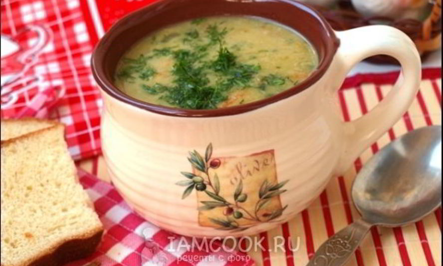 Рецепт горохового супа пюре с курицей
