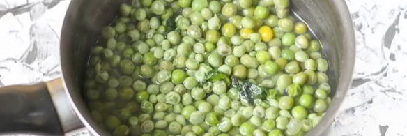 гороховый суп-пюре со сливками и мятой