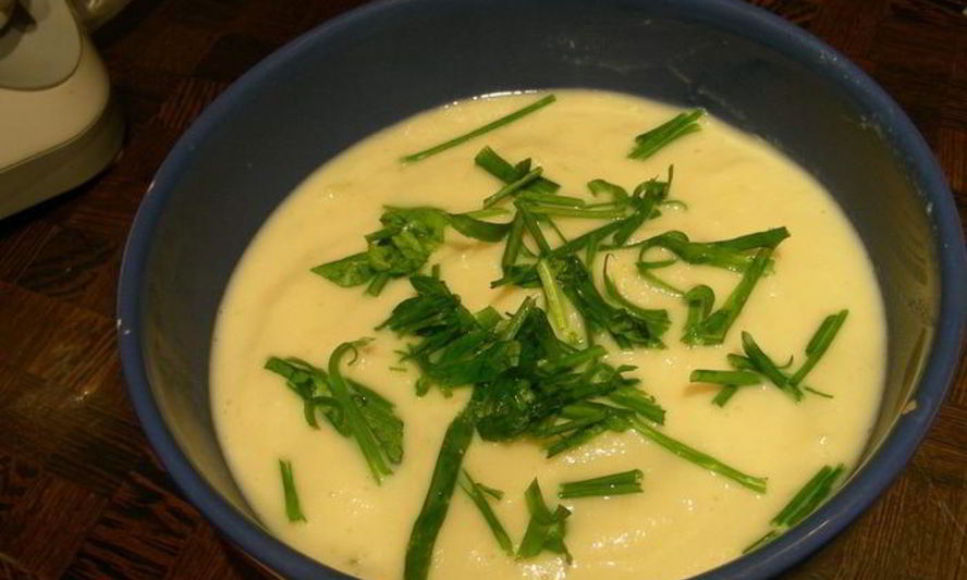 Рецепт горячего супа-пюре с огурцами