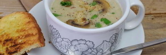 грибной суп пюре из шампиньонов и вешенок