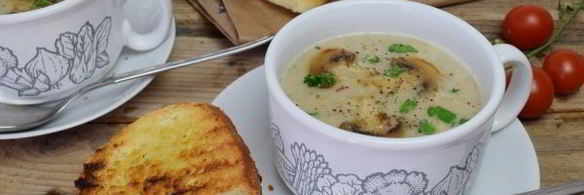 грибной суп пюре из шампиньонов и вешенок