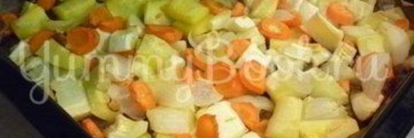 кабачковый суп-пюре из запеченных овощей