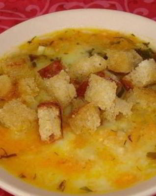 Картофельный суп-пюре с грибами