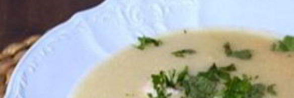 картофельный суп-пюре с сельдереем и куриными клецками