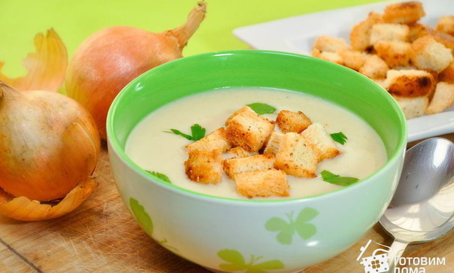 Рецепт лукового супа-пюре
