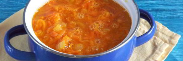 морковный суп-пюре с имбирем