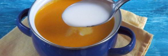 морковный суп-пюре с имбирем