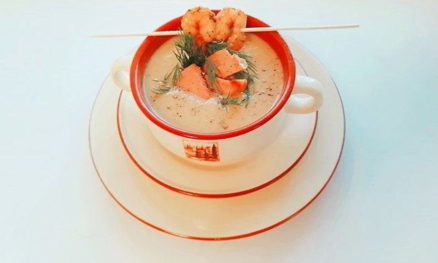Рецепт овощного супа-пюре с тунцом