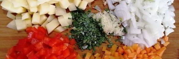 овощной суп-пюре с тунцом