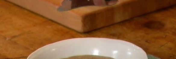 суп-пюре из чечевицы и фасоли с трюфелем