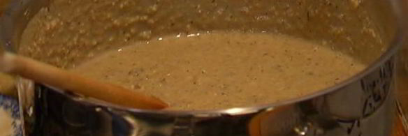 суп-пюре из чечевицы и фасоли с трюфелем