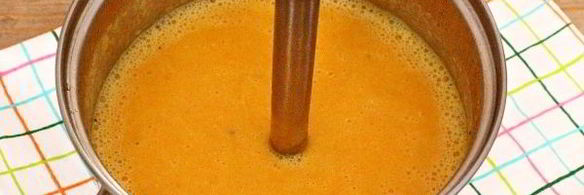 суп-пюре из моркови с курицей