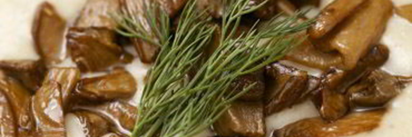 Суп-пюре из перловки с грибами