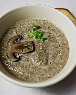 Суп-пюре из шампиньонов