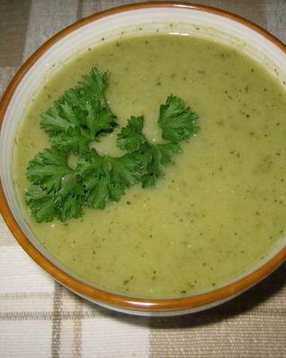 Суп-пюре из стручковой фасоли