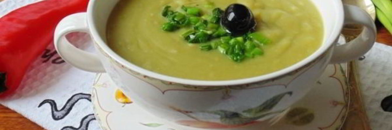 Суп-пюре из сухого зеленого гороха