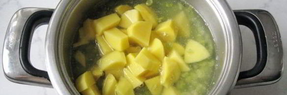 суп-пюре из сухого зеленого гороха