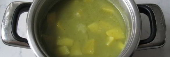 суп-пюре из сухого зеленого гороха