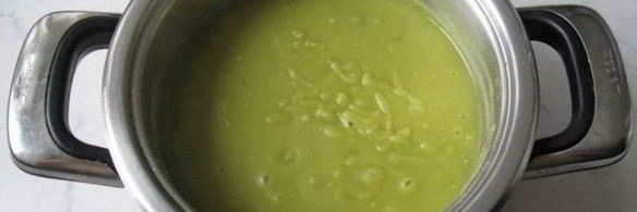 суп-пюре из сухого зеленого гороха