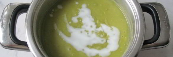 суп-пюре из сухого зеленого гороха