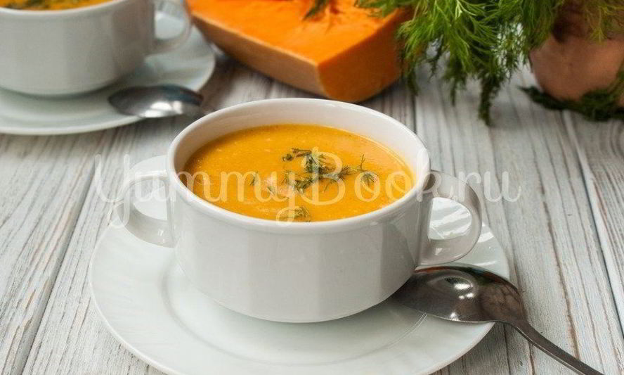 Рецепт супа-пюре из тыквы с сыром