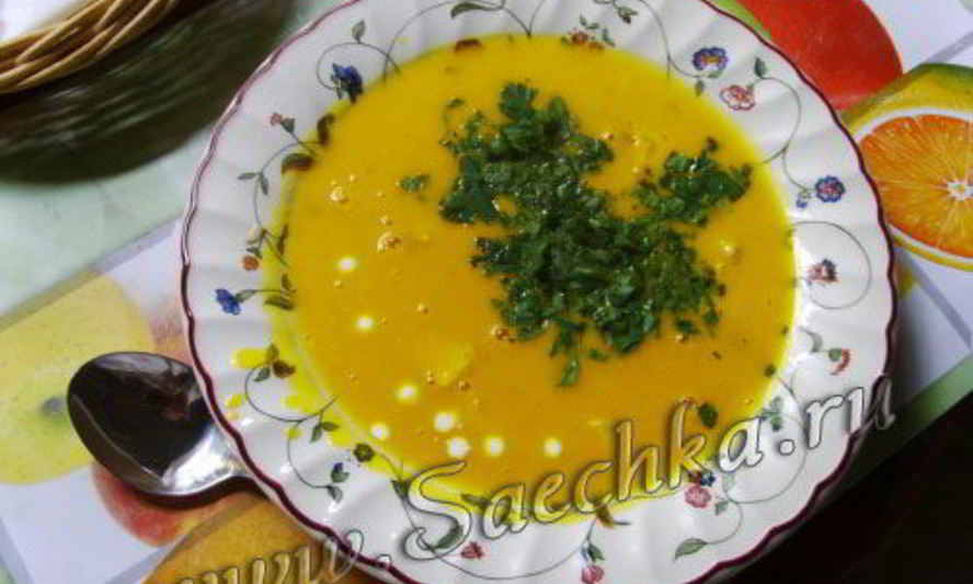 Рецепт супа-пюре из тыквы