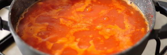 суп-пюре из запеченных томатов