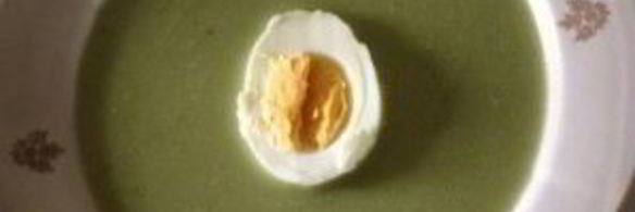 суп-пюре из зеленого лука