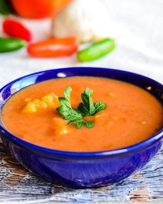 Суп-пюре овощной со сливками