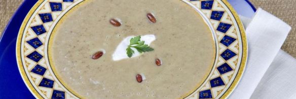суп-пюре с фасолью