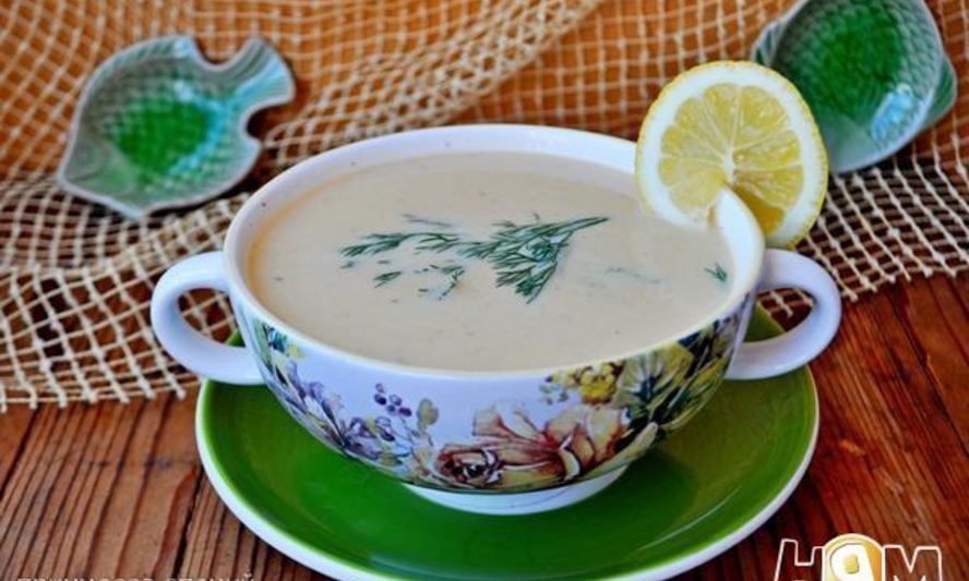 Рецепт супа-пюре с красной рыбой, картофелем и укропом