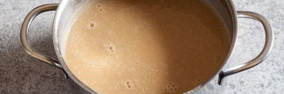 суп-пюре с жареной картошкой