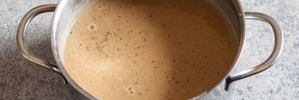 суп-пюре с жареной картошкой