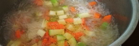 томатный суп-пюре с кабачками