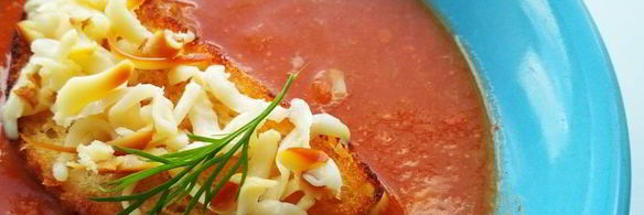 томатный суп-пюре с кабачками