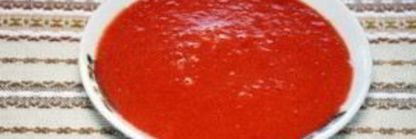 томатный суп-пюре с курицей