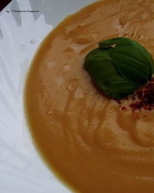 Тыквенный суп-пюре с белым вином