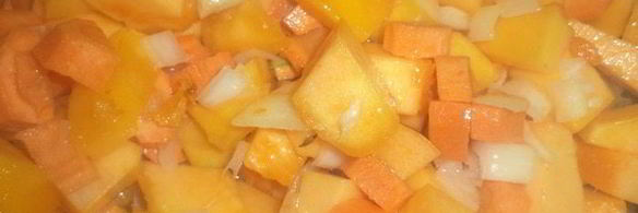 тыквенный суп-пюре с чесночными сухариками