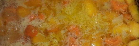 тыквенный суп-пюре с чесночными сухариками