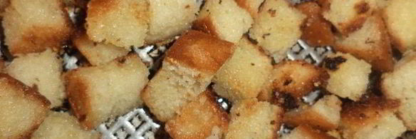 тыквенный суп-пюре с чесночными сухариками