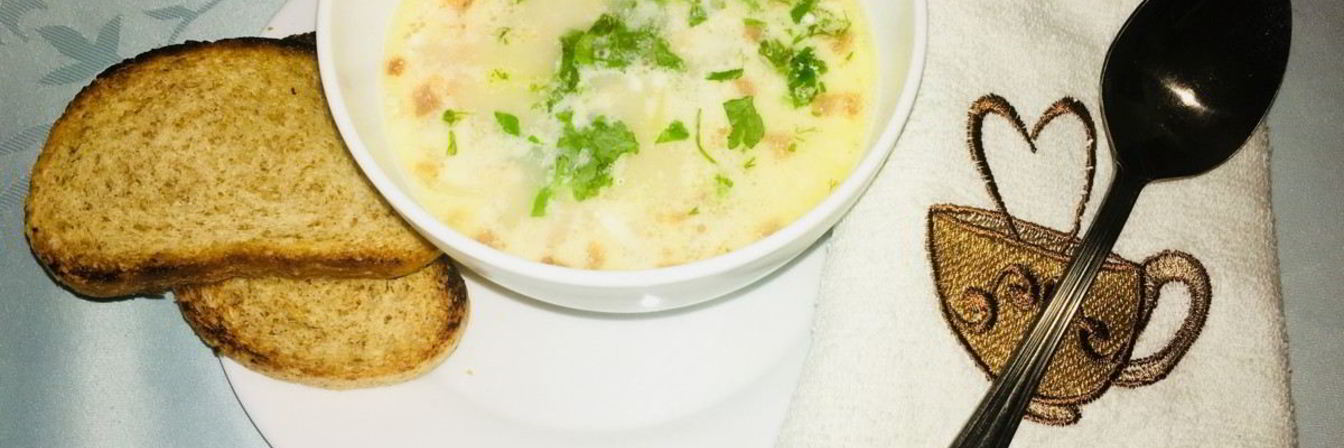 Суп с беконом и сливками