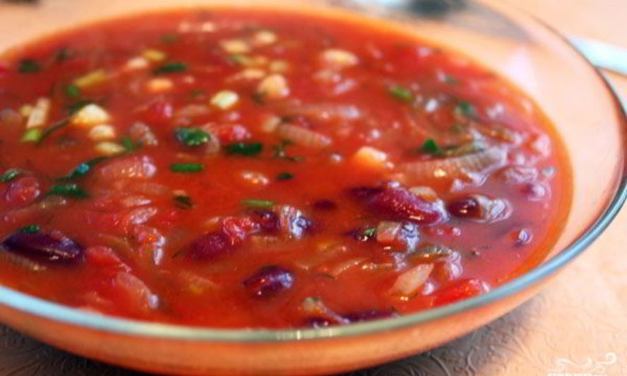 Рецепт супа с фасолью и мясом