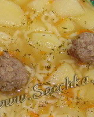Суп с фрикадельками