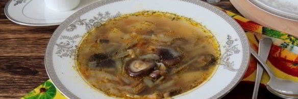 суп с грибами в мультиварке