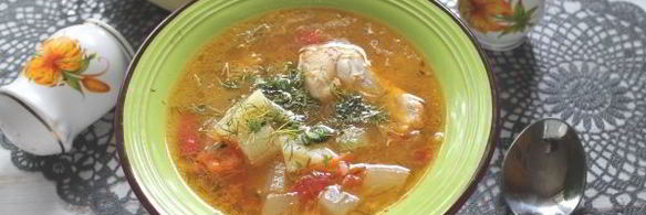 суп с кабачком и курицей