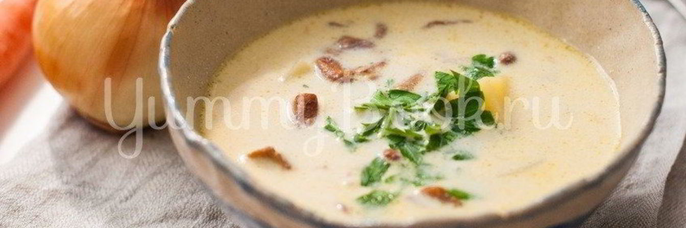 Суп с лисичками в мультиварке