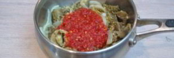 суп с запеченными баклажанами